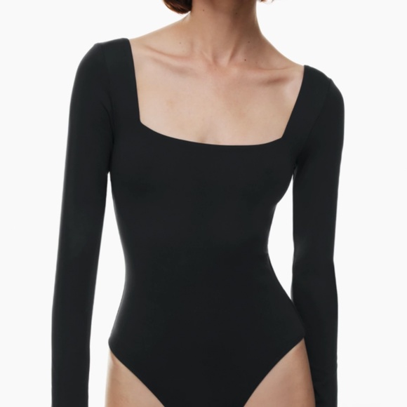 Babaton - Contour Squareneck Longsleeve Bodysuit (M) - Picture 1 of 1
